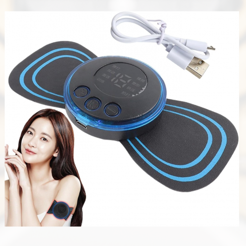 Masajeador EMS Recargable – Parche Eléctrico para Alivio de Dolor y Relajación